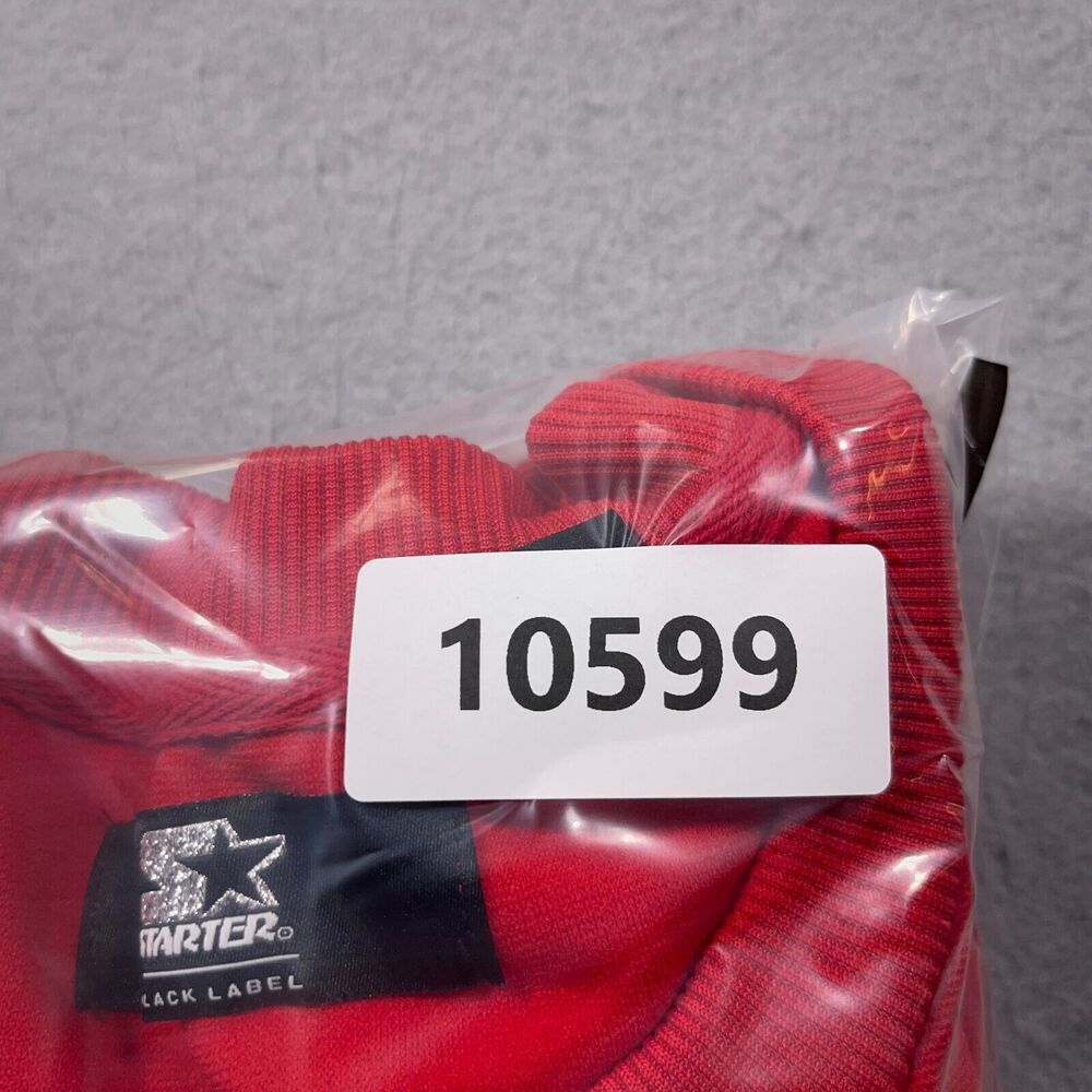 Starter‎ Sweatshirt Women XL Crop Sweater Red SPELLOUT Long Sleeve - Picture 10 of 10